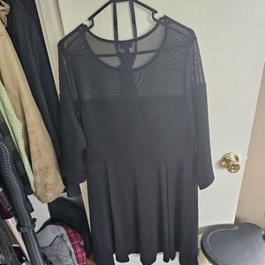 Womens torrid little black dress 3/4 sleeve